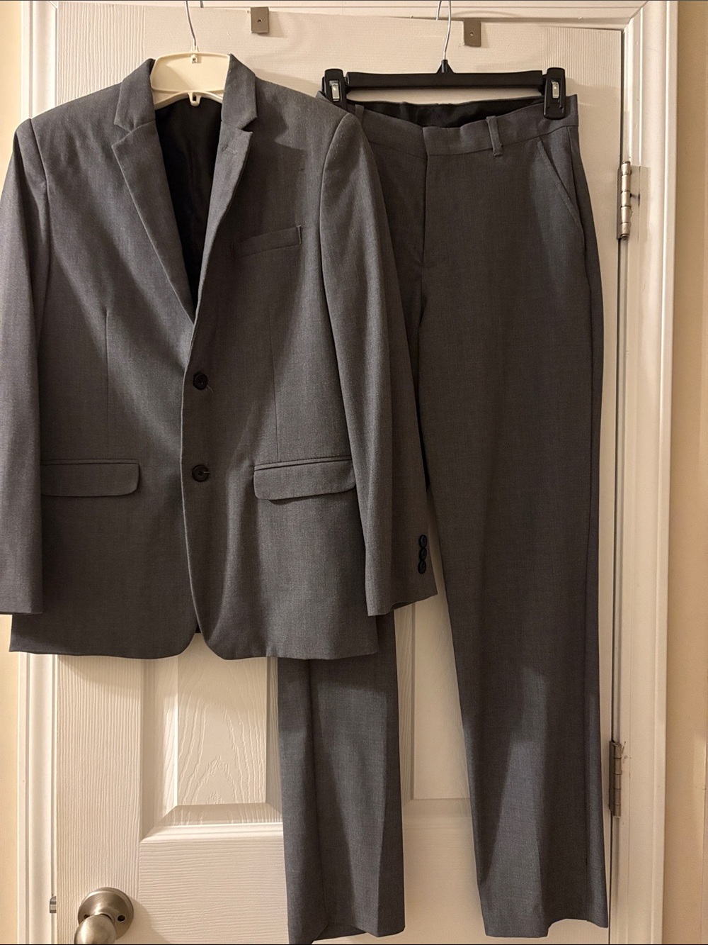 Van Heusen Gray Kids Two-Piece Suit Jacket and Pants